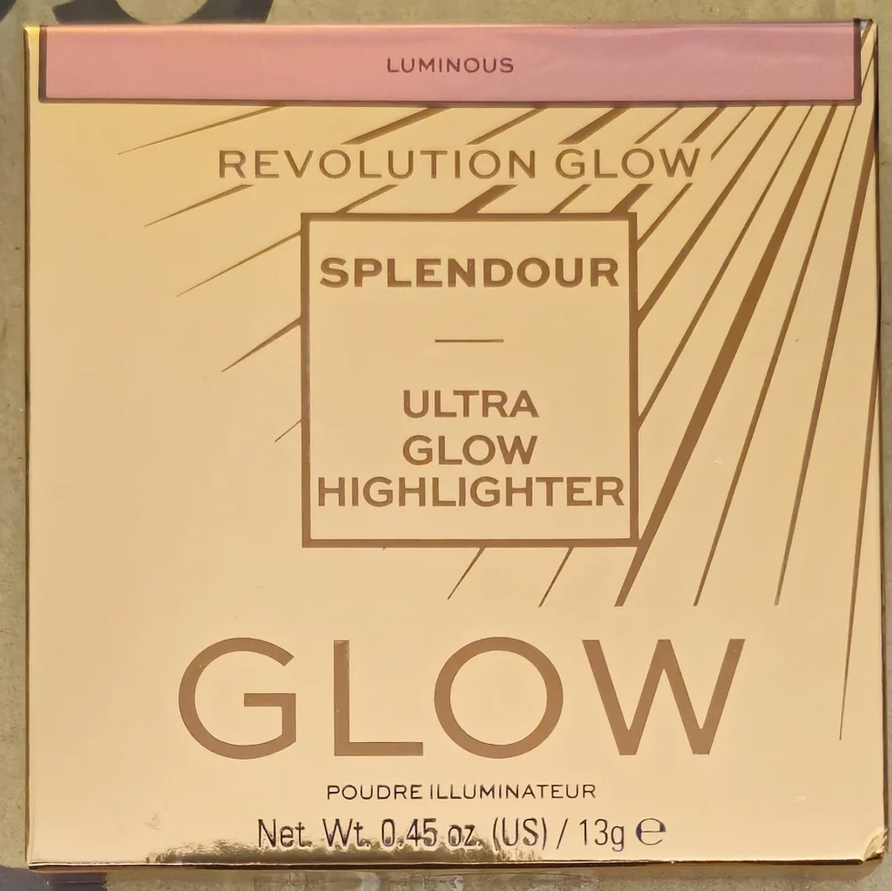 NIB Makeup Revolution Glow Splendour Ultra Glow Highlighter – Luminous (0.45 oz)